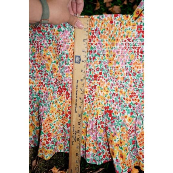 J.Crew Smocked Floral Crop Top Size Large- Cottagecore - Picture 9 of 11